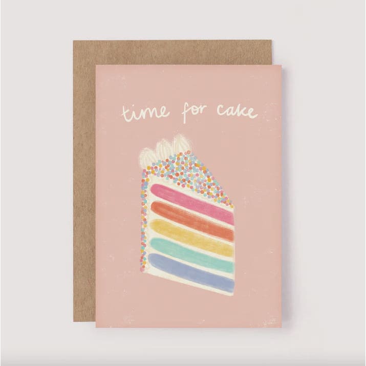 Time for Cake Birthday Card - Greeting Cards