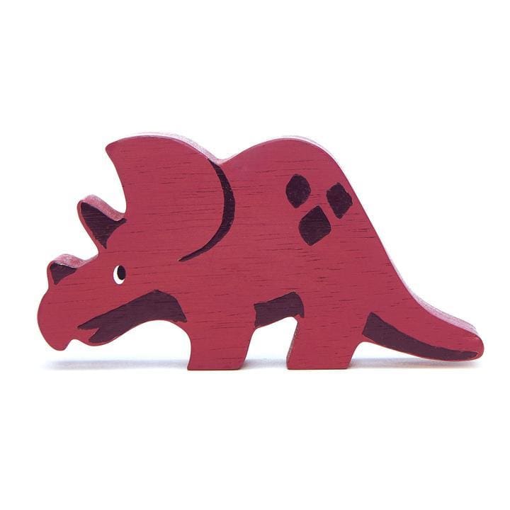 Wooden Triceratops Dinosaur Toy by Tender Leaf