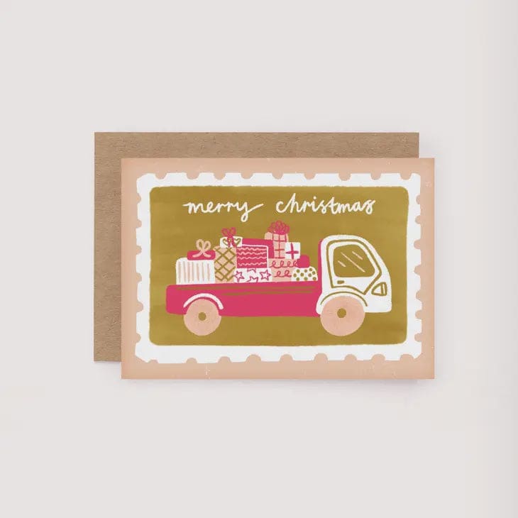 Truckload of Gifts Mini Christmas Card - Greeting Cards