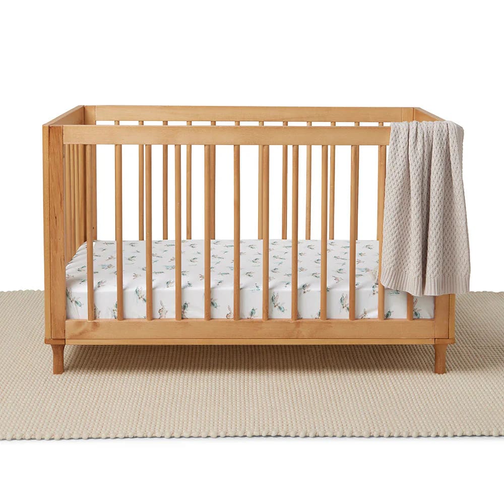 Turtle Organic Fitted Cot Sheet - Bassinet &amp; Cot Sheets