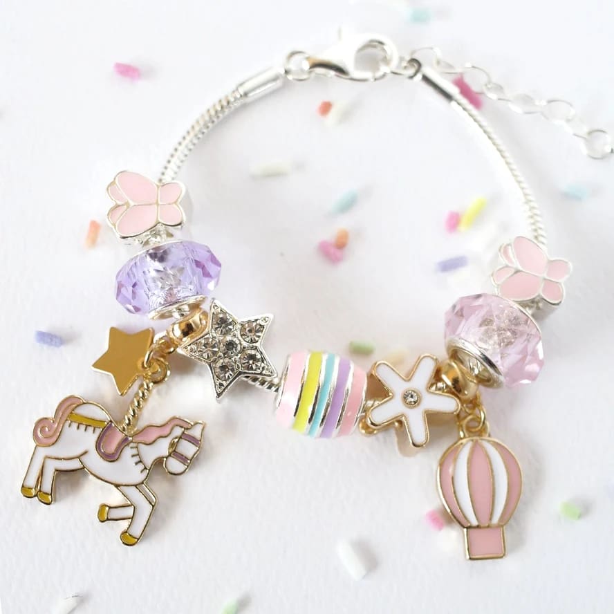 Unicorn Carousel Charm Bracelet - Jewellery