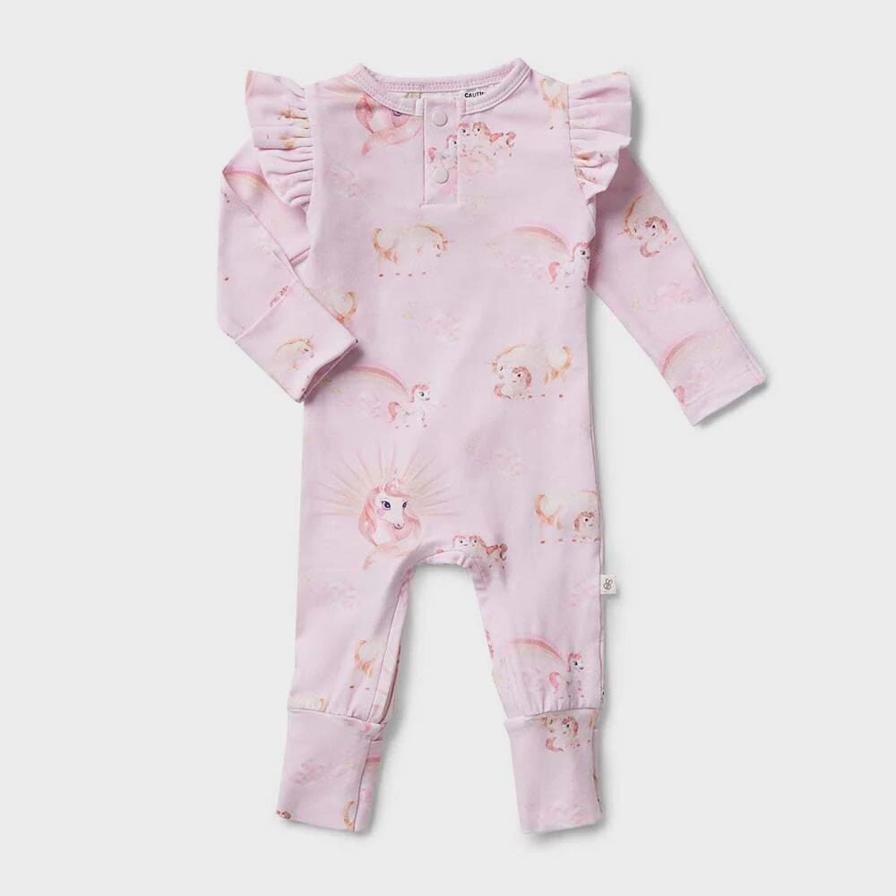 Unicorn Organic Growsuit - Baby Girl Clothing