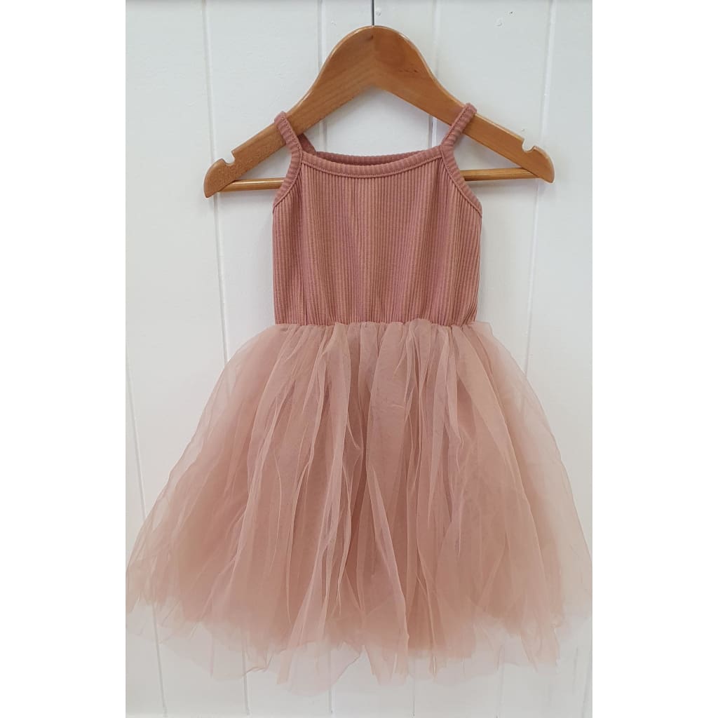 Valentina Tutu Dress - Dusty Pink - Girls Clothing