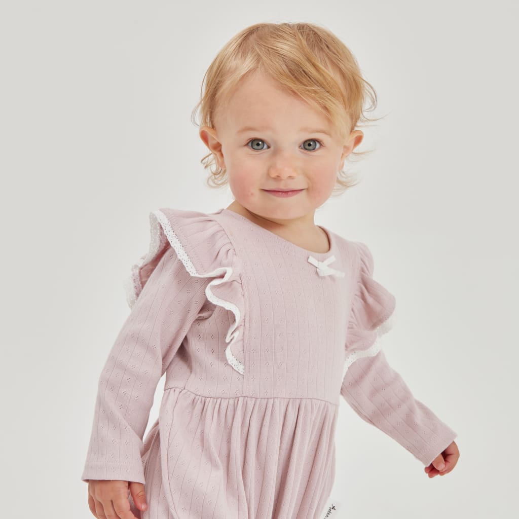 Violet Ice Bubble Romper - Baby Girl Clothing