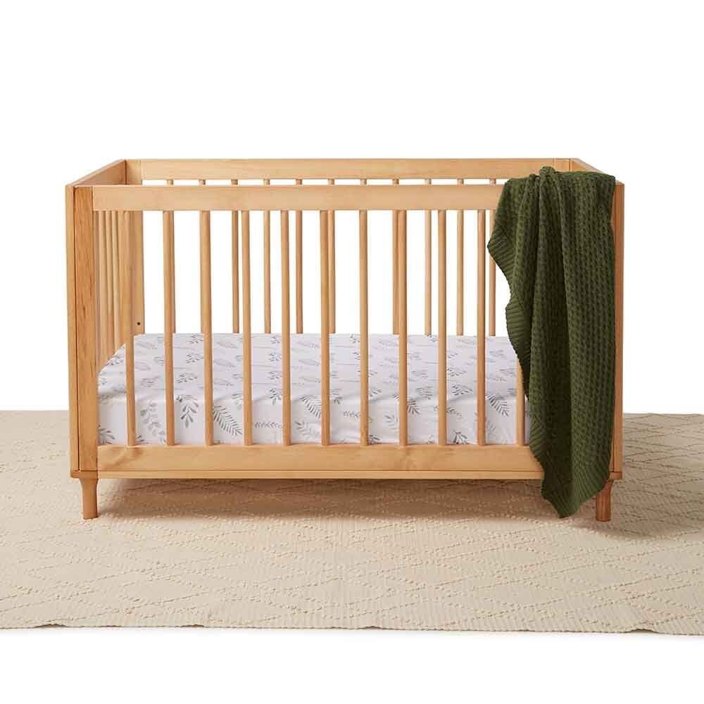 Wild Fern - Fitted Jersey Cot Sheet - Baby Boy Clothing