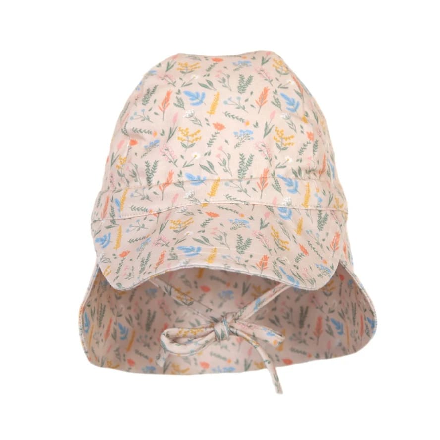 Wildflowers Flap Cap - 0-9 Mths (XS, 46cm) - Hats