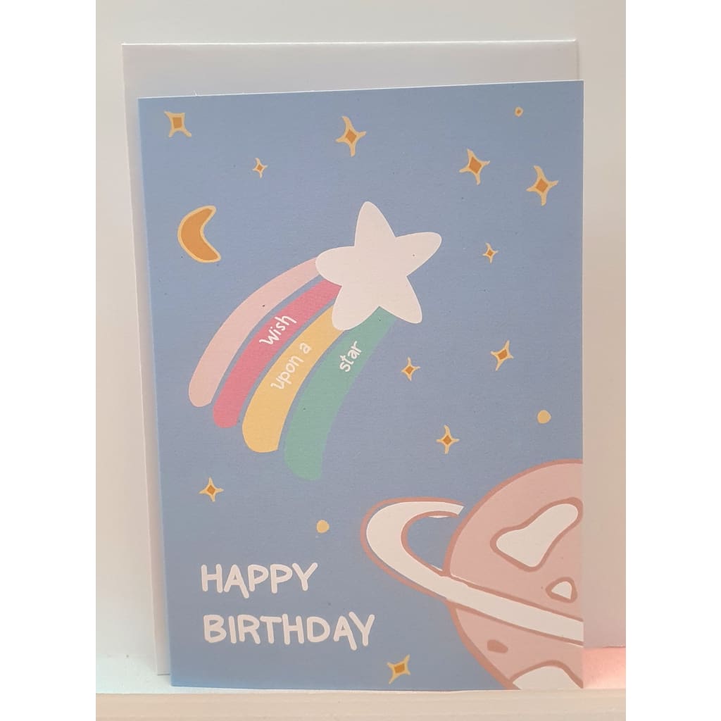 Wish Upon A Star - Happy Birthday - Greeting Cards