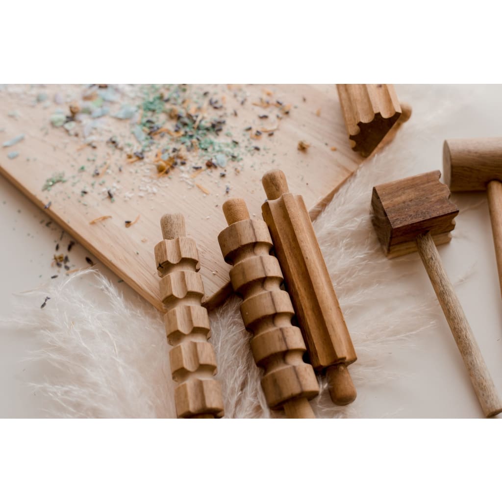Wooden Play Dough Set - Toys