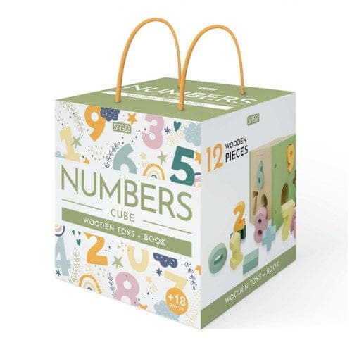 Wooden Sorting Box and Book - Numbers - Sorting & Stacking