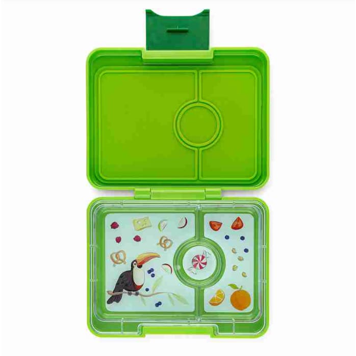 Yumbox Snack - Various Colours - Lime Green - Toucan - Bento Lunch Boxes