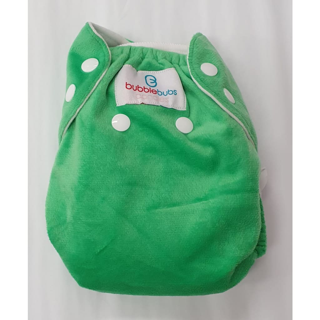 Bubblebubs Candies OSFM Nappy - Solid Colours - Lime Splice - Cloth Nappies