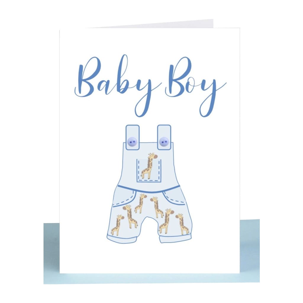 Lil’s Cards - Assorted - Baby Boy Blue Overalls - accessories