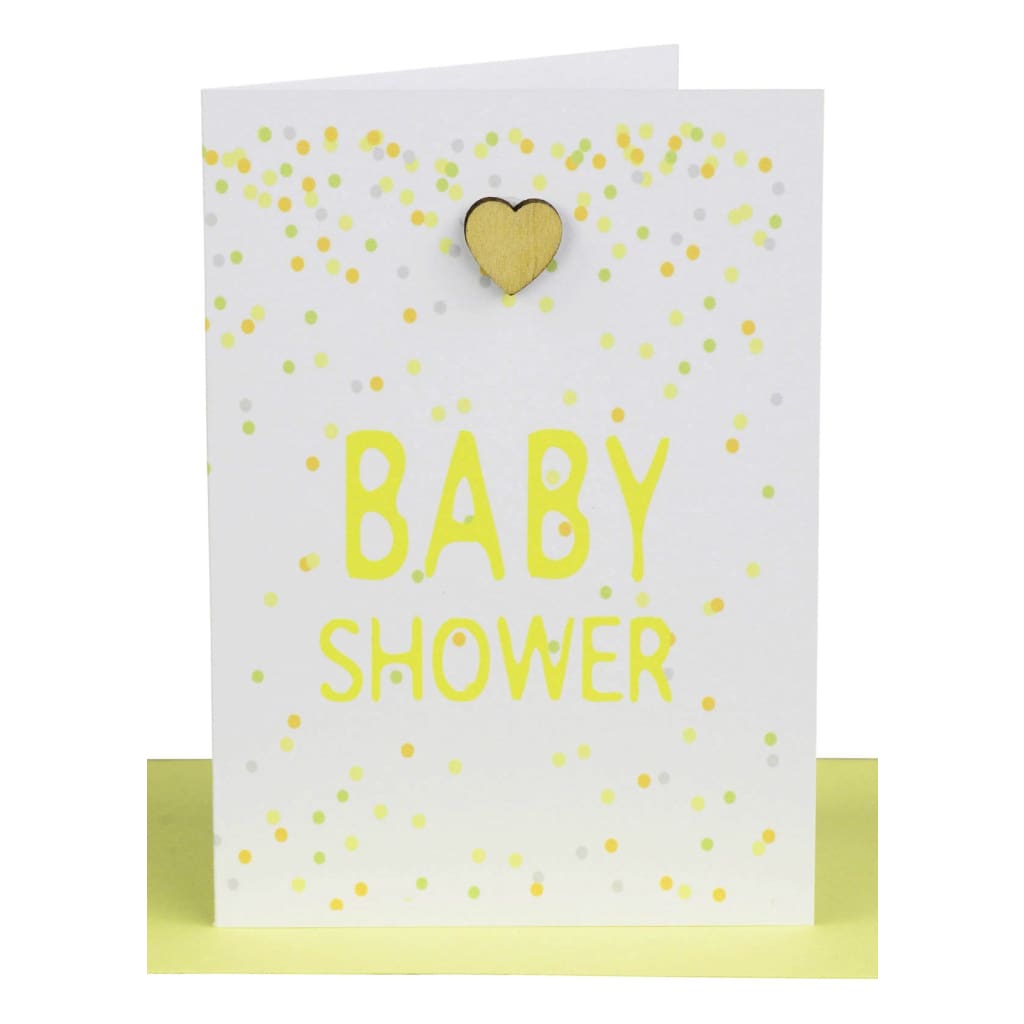 Lil’s Cards - Assorted - Baby Shower Heart &amp; Confetti - accessories