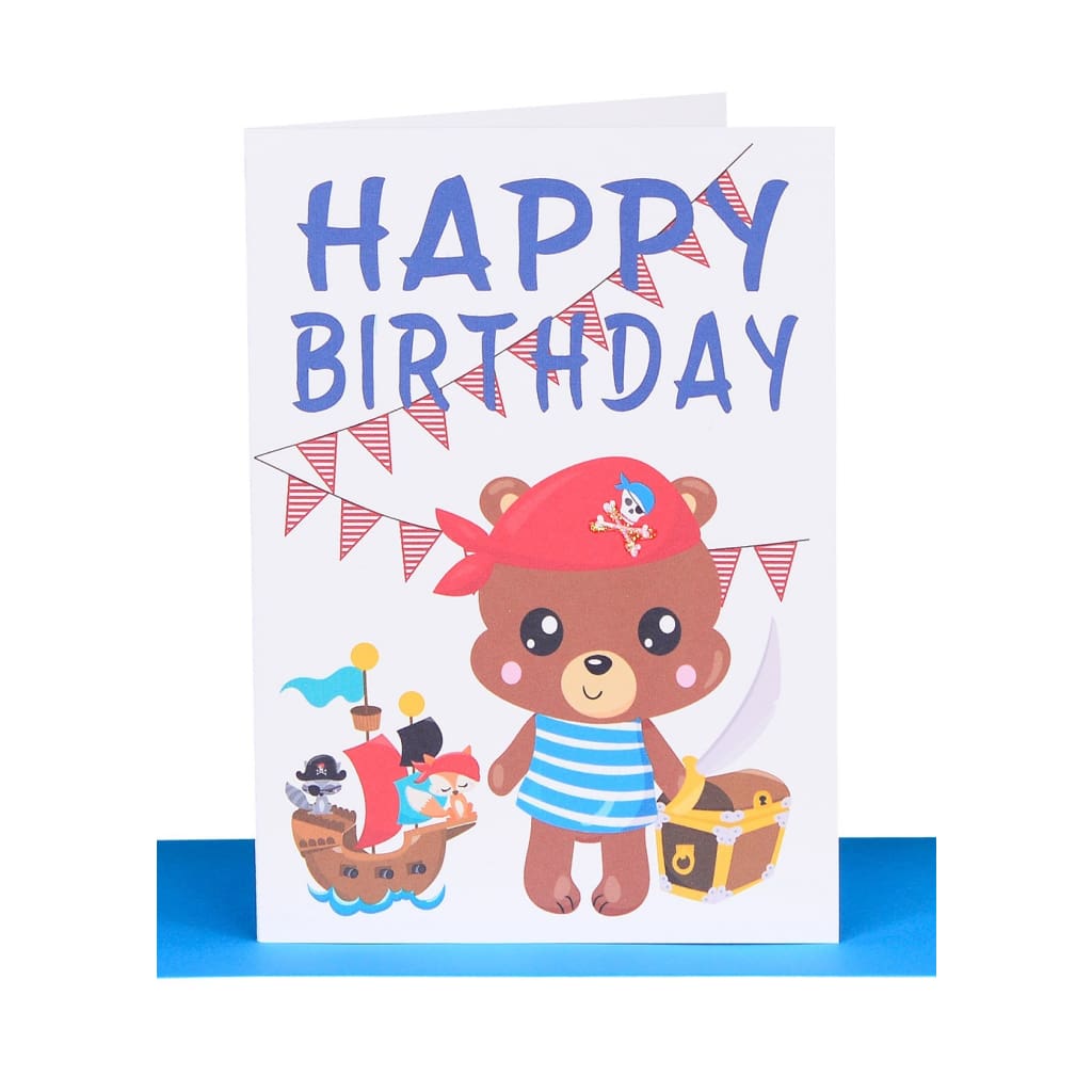 Lil’s Cards - Assorted - Birthday Pirate - accessories