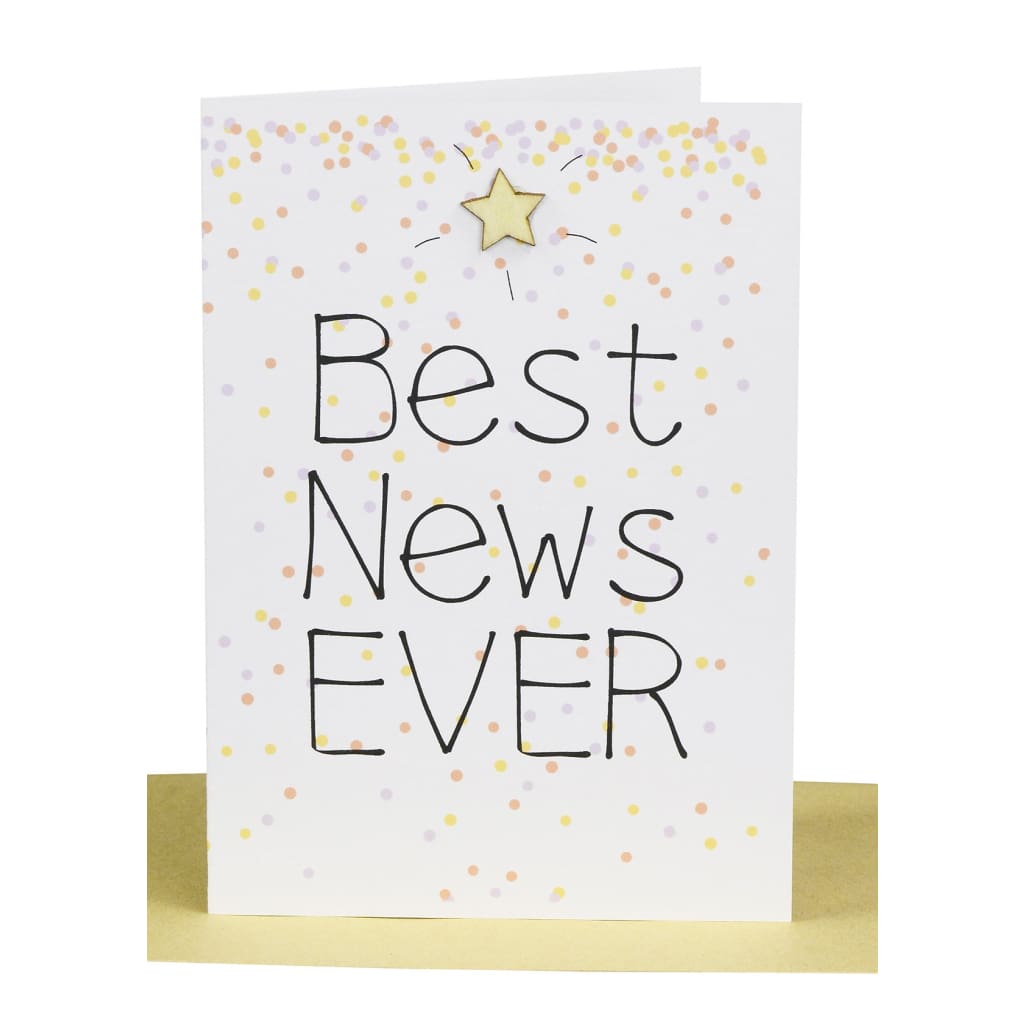 Lil’s Cards - Assorted - Congratulations - Best News Ever - accessories