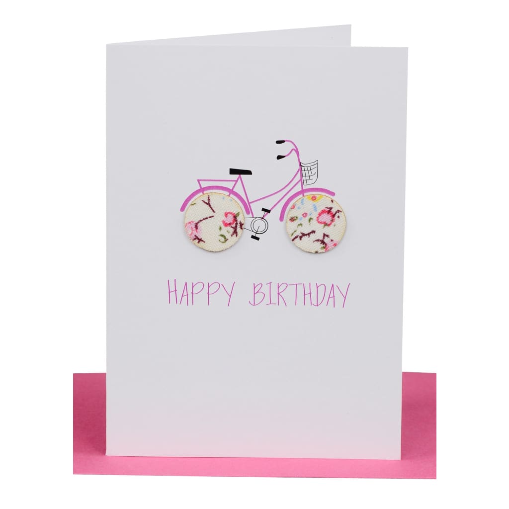 Lil’s Cards - Assorted - Happy Birthday - Pink Bike - accessories