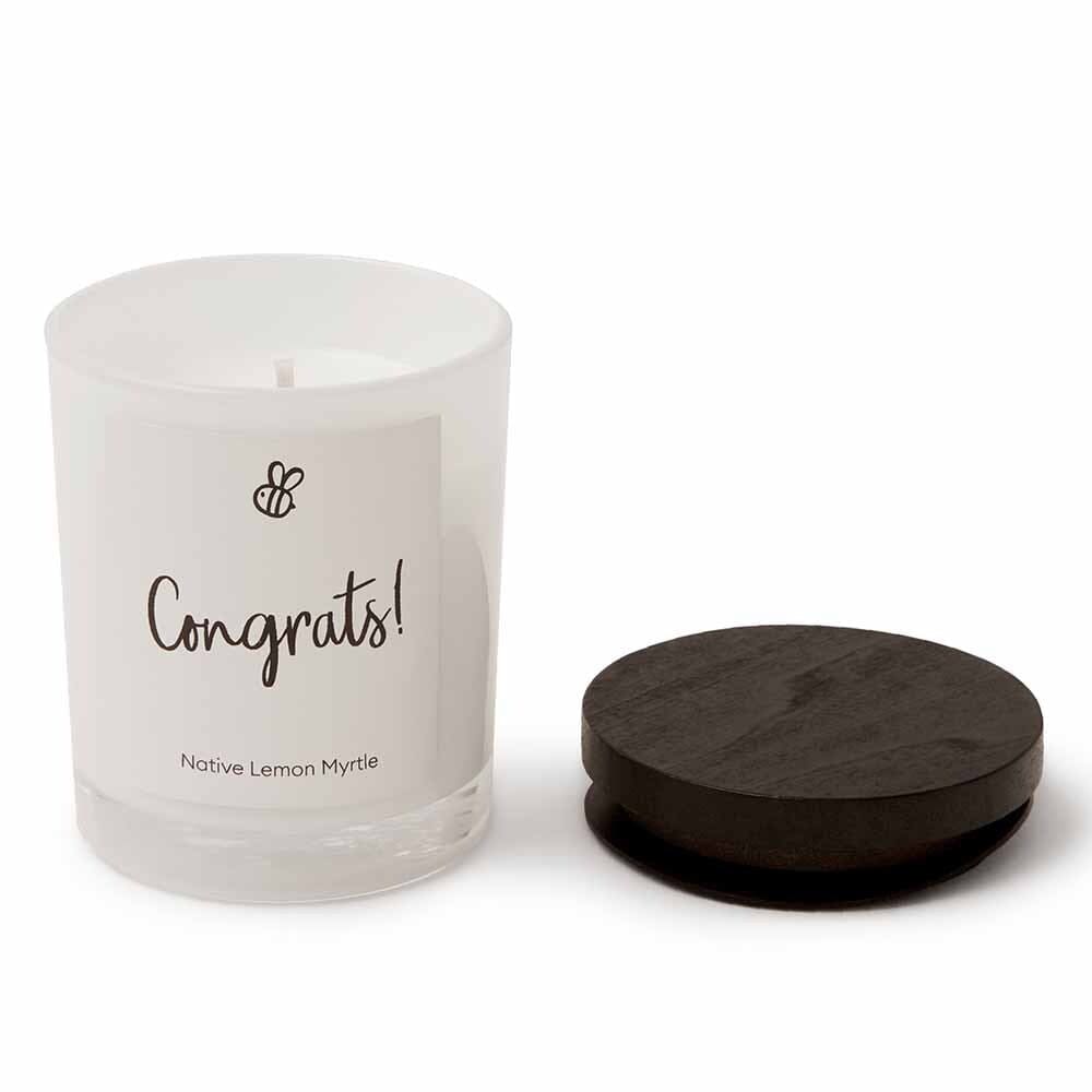 Natural Soy Candle Native Lemon Myrtle - Congrats - Gifts