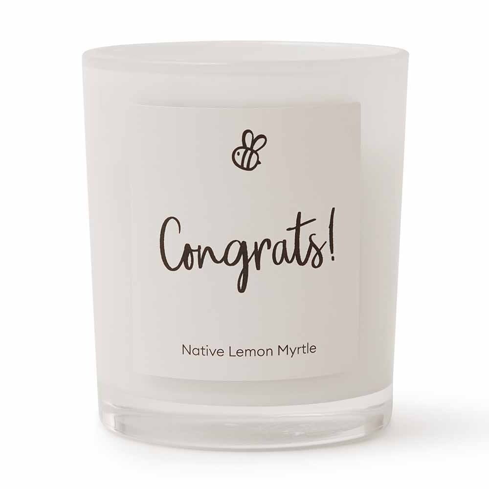 Natural Soy Candle Native Lemon Myrtle - Congrats - Gifts