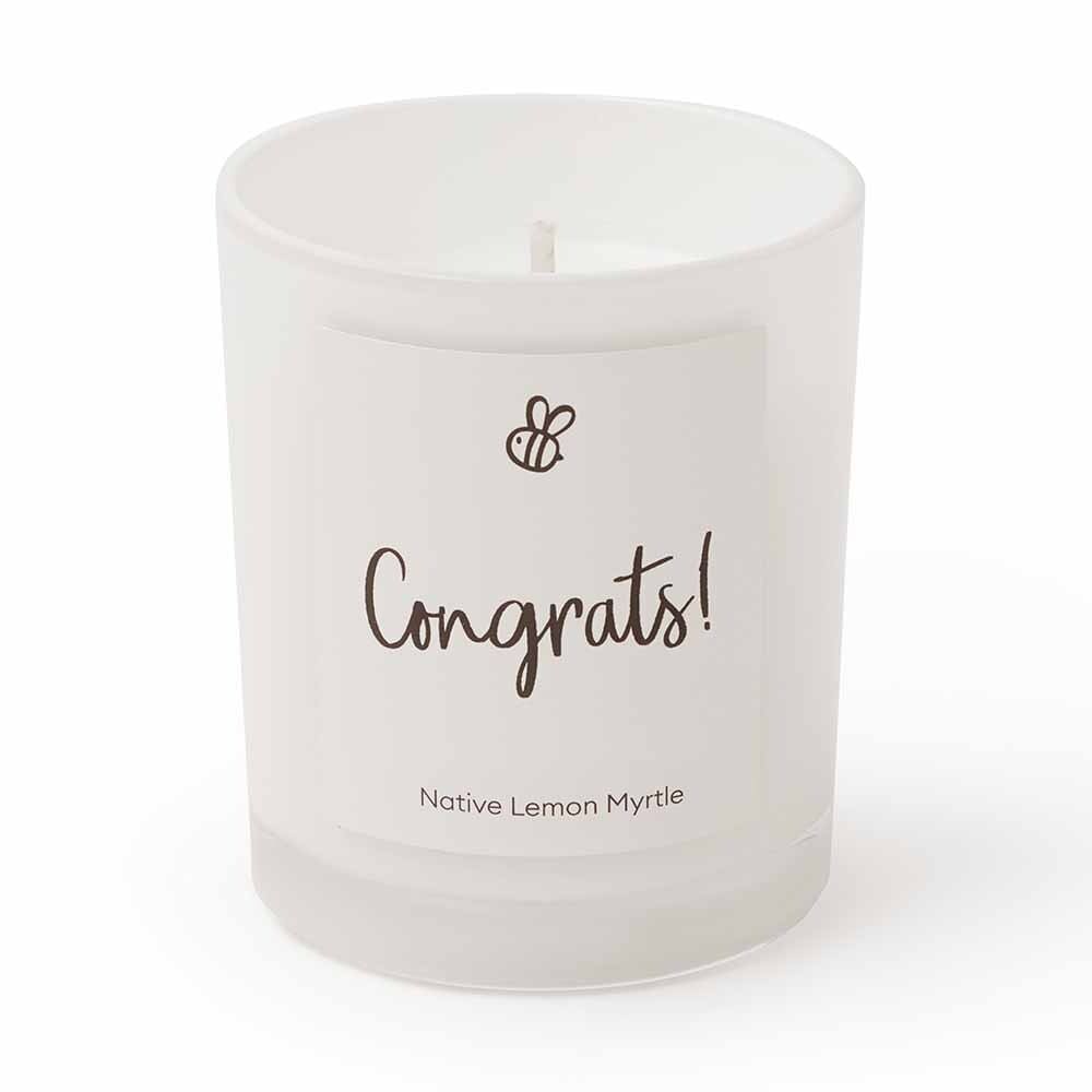 Natural Soy Candle Native Lemon Myrtle - Congrats - Gifts