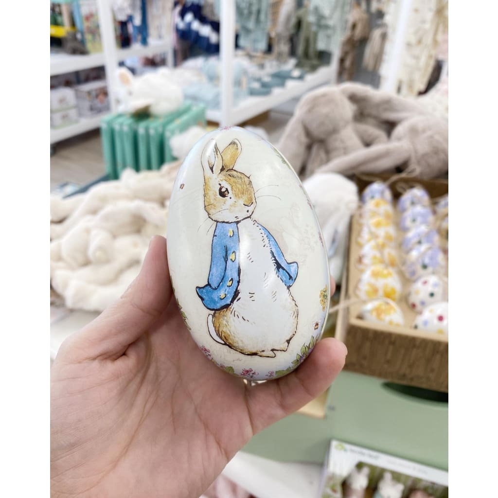 Peter Rabbit Egg Shaped Tin - Keepsake