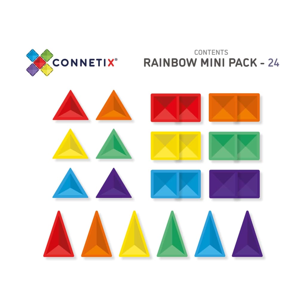 PREORDER - Rainbow Mini Pack 24pc Pc - Play>Magnetics