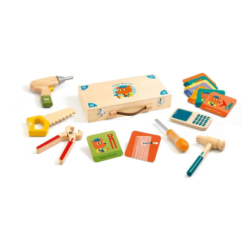 Super Bricolou Wooden Tool Kit - Wooden Toys