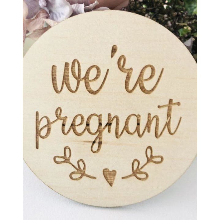 We’re Pregnant Milestone Card - Milestone Cards