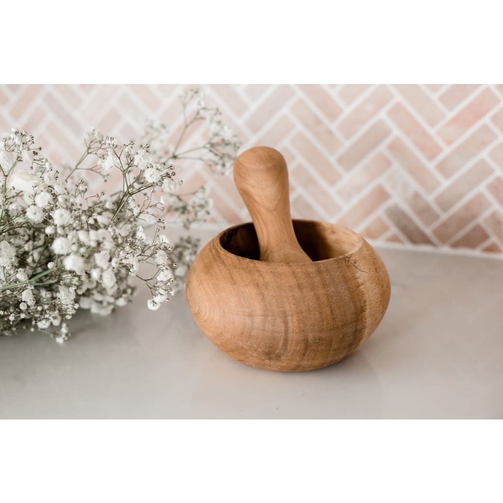 Wooden Pestal and Mortar - Toys